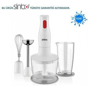 El Blender Seti Beyaz Renkli Çok Amaçlı Mutfak Gereci Kullanım Kolaylığı Sağlar