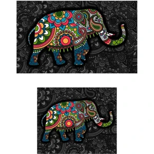 2 Li Köşeli Süngerli Banyo Paspası