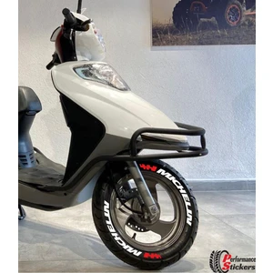 Michelin Scooter Lastik Yazısı lastik Stickeri 8Adet tüm 10-14inç lastiğe uygun
