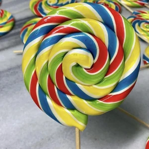 Büyük Yuvarlak Çubuklu Lolipop 28 gr Sosyete Şekeri 20 Adet