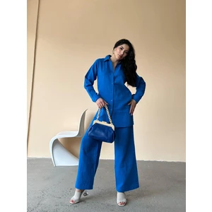 Foa Fashion Müslim Keten Kumaş Kadın ikili Takım