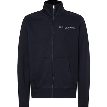 Tommy Hilfiger Kapu on Yaka Siyah Erkek Sweatshirt Fiyat