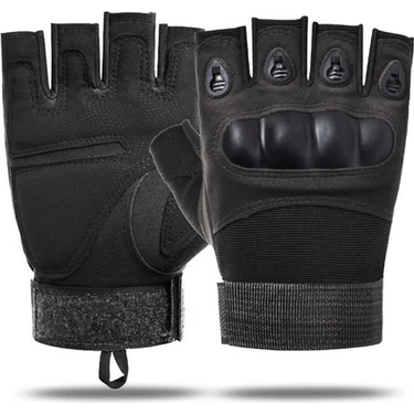 Motiva 511 Model Taktik Combat Motosiklet Bisiklet Outdoor Sport Korumalı Yarım Parmaksız