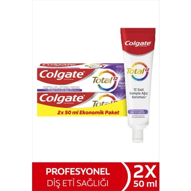 Colgate Total Profesyonel Diş Eti Sağlığı Diş Macunu 50 ml  X2