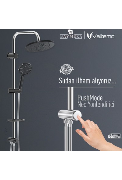 Baymera Grando Black Tepe Duş Seti VLTM-2209