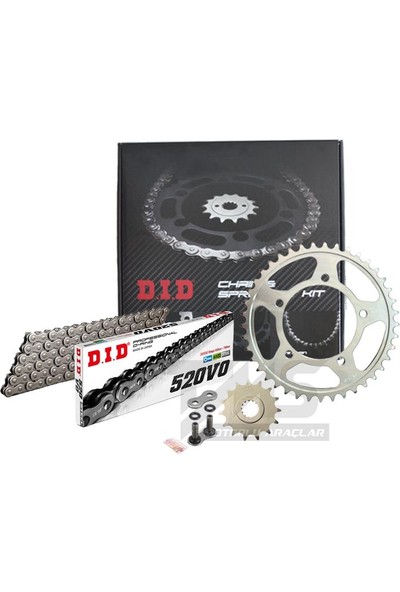 Did Did-Jt 2018-2022 Honda Cb 250 R Uyumlu Zincir Dişli Set Oring Zincir Çelik Renk