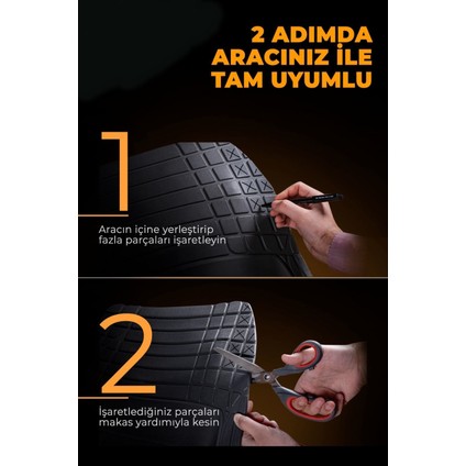 Hyundai I30 2019 4d Havuzlu Universal Paspas Krom Gri fırsatları