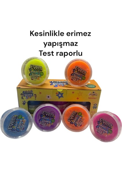 Slime Kaliteli 6 Adet Test Raporlu