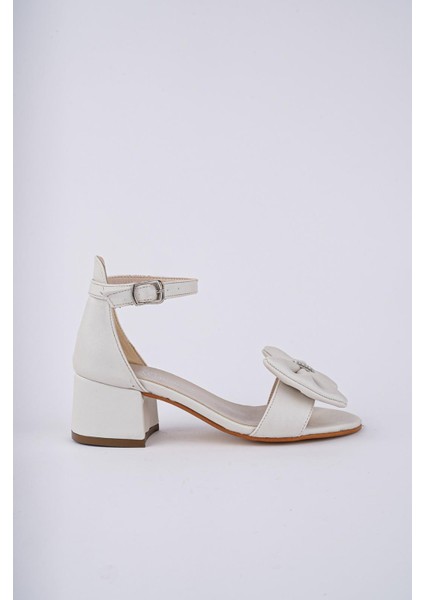 Incimoda Çok Şık Çok Rahat Papyon Detaylı Şeffaf Topuk Kız Çocuk Sandalet modelleri