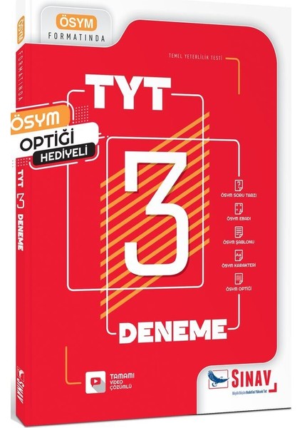 TYT Tamamı Video Çözümlü 3 Deneme
