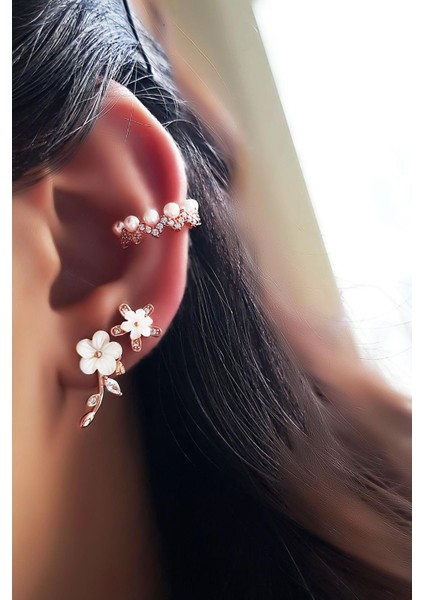 Tekli Ithal Sedef Flower Gıgı Gümüş Küpe – Sol fiyatları