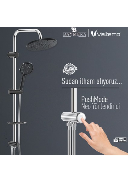 Grando Black Tepe Duş Seti VLTM-2209