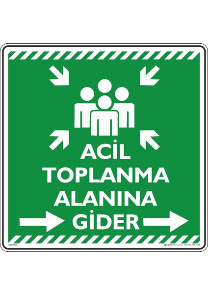 Acil Toplanma Alanına Gider Sağ Ok