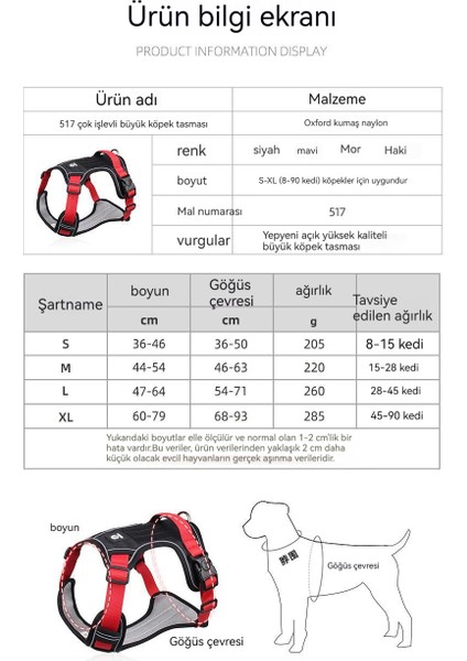 Sınır Ötesi Yeni Evcil Hayvan Tasması Yelek Tipi Büyük Köpek Göğüs Kemeri Yansıtıcı Patlamaya Dayanıklı Delme Köpek Tasma (Yurt Dışından) fiyatları