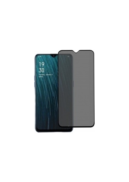 Oppo A5 2020 Uyumlu Tam Kaplayan Hayalet Seramik Nano Ekran Koruyucu (Siyah) NT-98735