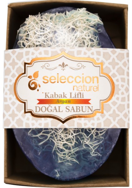 Natural Doğal Kabak Lifli Argan Sabun 120 gr