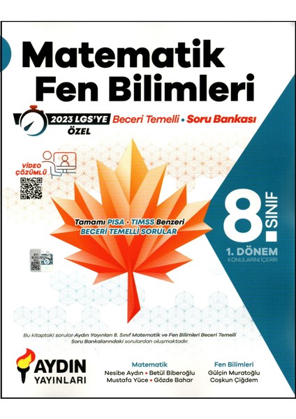 8. Sınıf 1. Dönem Matematik ve Fen Bilimleri Beceri Temelli Soru Bankası (2020 LGS)