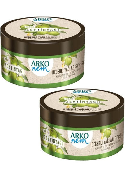 Nem Değerli Yağlar Zeytinyağlı Nemlendirici Krem 250 ML+250 ml