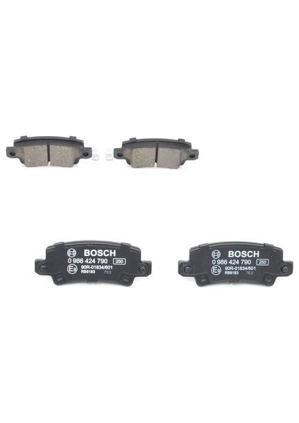 0986424790 0986TB2416 Arka Balata Corolla 1.4 1.6 1.4VVTI 1.6VVTI 1.8 Vvti-1.4 D4D 04-07 2.0D4D 02-07