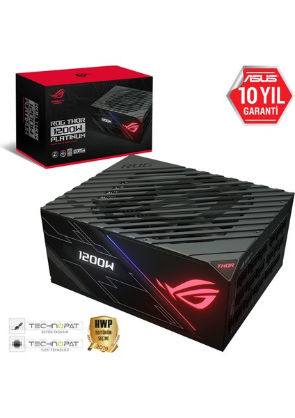 ROG-THOR-1200P Plus Platınum 1200W Modüler Güç Kaynağı Japon Kapasitörler A