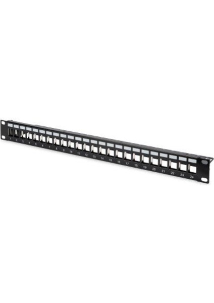 Dıgıtus 24 Port Boş Patch Panel, Zırhlı, 1u