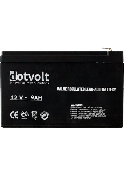 Volt Dt9-12 12V 9AH Ups Aküsü