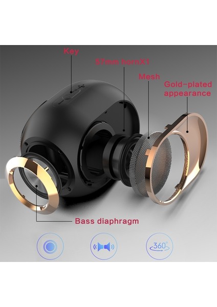 X6 Tws Dış Mekan Su Geçirmez B Wiress Bluetooth Hoparlör (Yurt Dışından) fırsatları