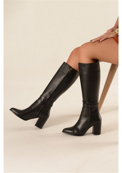 Morin Siyah Cilt Çizme modelleri