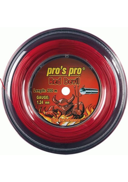 Pro's Pro Kırmızı Red Devil 1.24 200 M Tenis Aksesuarı Kordaj