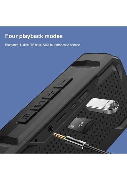 Su Geçirmez Stereo Subwoofer Bluetooth Hoparlör (Yurt Dışından)