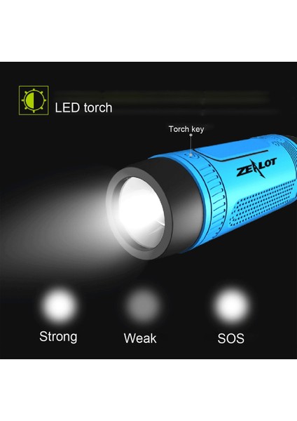 S1 Çok Fonksiyonlu Su Geçirmez Bluetooth Hoparlör (Yurt Dışından) fırsatları