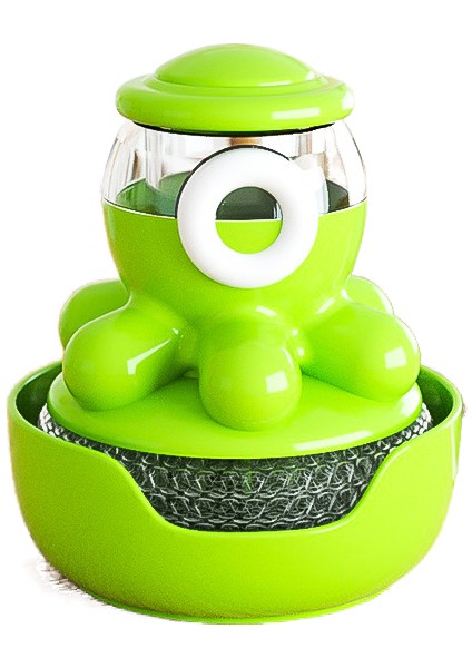 Aoyu Ahtapot Tencere Fırçası Otomatik Sıvı Dolum Tencere Fırçası Mutfak Ev Soba Temizleme Fırçası (Yurt Dışından)