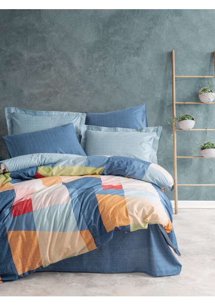 Modern Tek Kişilik Nevresim Takımı Cosy Mavi