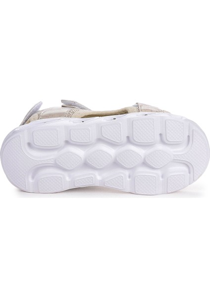 133 Hologram Işıklı Günlük Kız Çocuk Cırtlı Sandalet Ayakkabı indirimleri