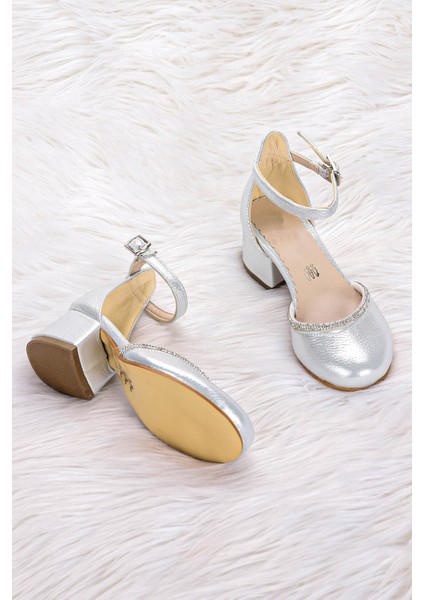 771 Vakko Taşlı Kız Çocuk 5 cm Topuklu Sandalet Ayakkabı fiyatları