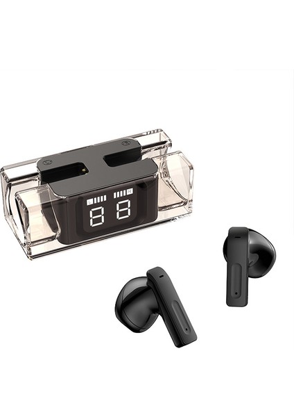 Şeffaf Dijital Ekran Bluetooth Kulaklık 5.3 (Yurt Dışından)