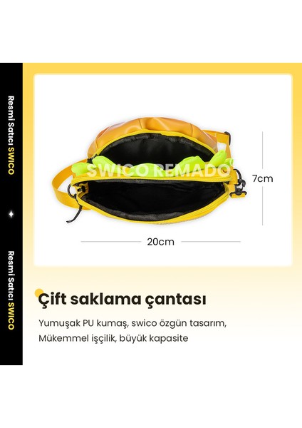 Yaratıcı Hamburger Şekilli Çapraz Askılı Çanta (Yurt Dışından)