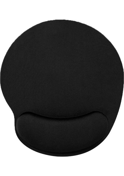 Bilek Destekli Siyah Ergonomik  Mouse Pad