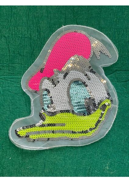 20X17 cm Pul Payetli Donald Duck Aplike Arma Yama Dikiş Aksesuarı
