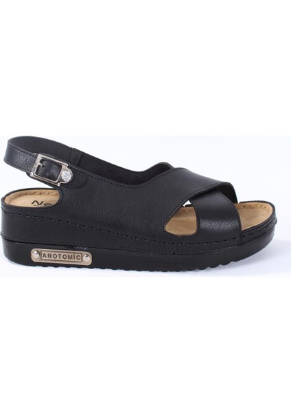 DZA37-3031 Siyah Günlük Kadın Sandalet modelleri