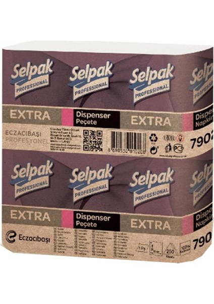 Dispenser Peçete 18 x 250 Yaprak