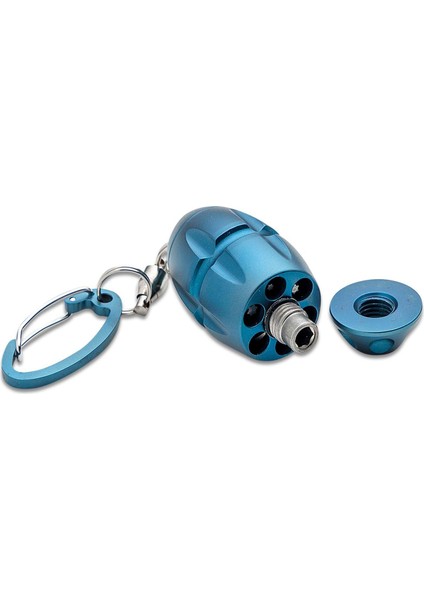 Eggie Keychain - Blue Titanium