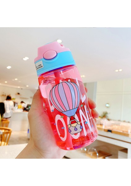 480ML Çocuk Ördek Gagası Plastik Taşınabilir Düşme Önleyici Su Şişesi (Yurt Dışından)