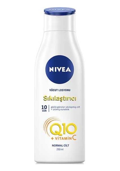 Q10 Vitamin C Sıkılaştırıcı Vücut Losyonu 250ML Vücut Nemlendirme 10 Günde Sıkılaşma