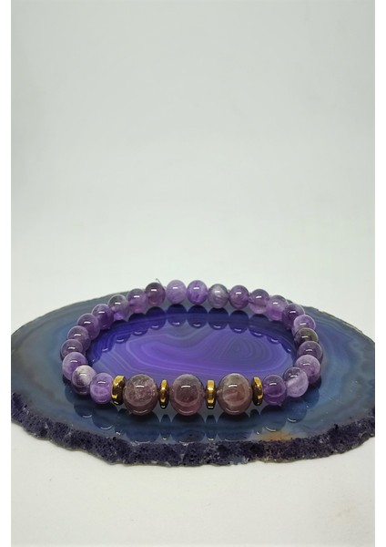 Ametist Doğaltaş Bileklik