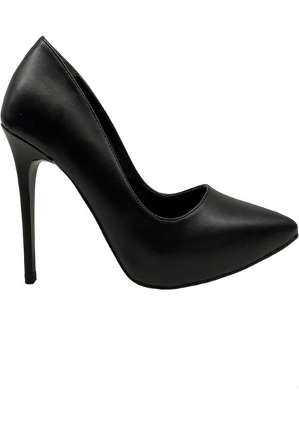 9534 Siyah Stiletto Bayan Ayakkabı