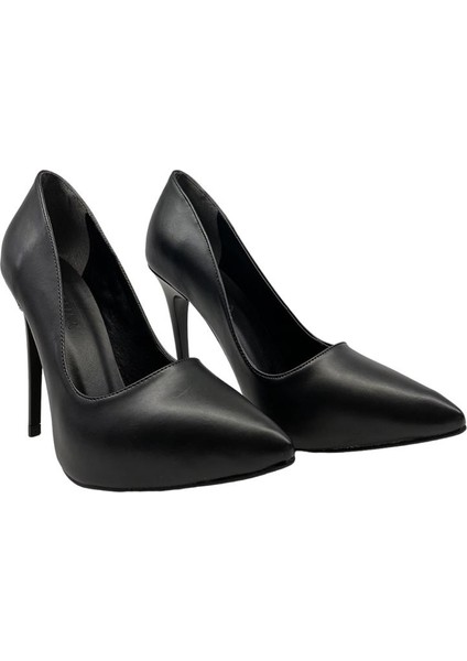 9534 Siyah Stiletto Bayan Ayakkabı modelleri