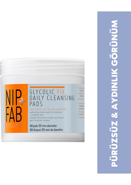 Glycolic Fix Yüz Pedi 60 Adet