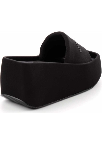 Kadın Terlik Siyah Tekstil Malzeme ile Düz Topuklu Rahat Kullanım fırsatları