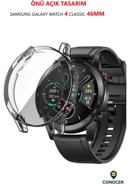 Samsung Galaxy Watch 4 Classic 46MM Yumuşak Önü Açık Kasa Koruyucu